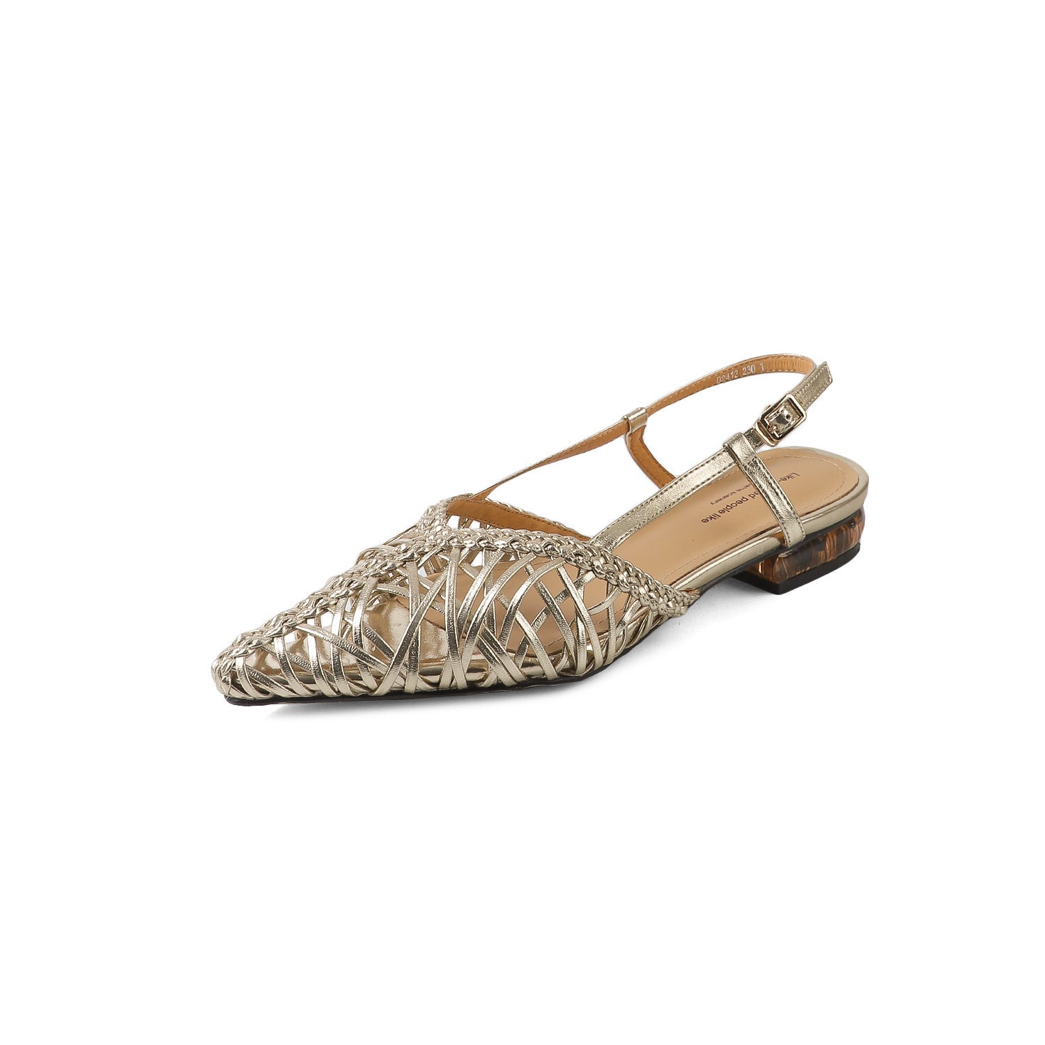 Retro-Sandalen mit Stiletto-Absatz