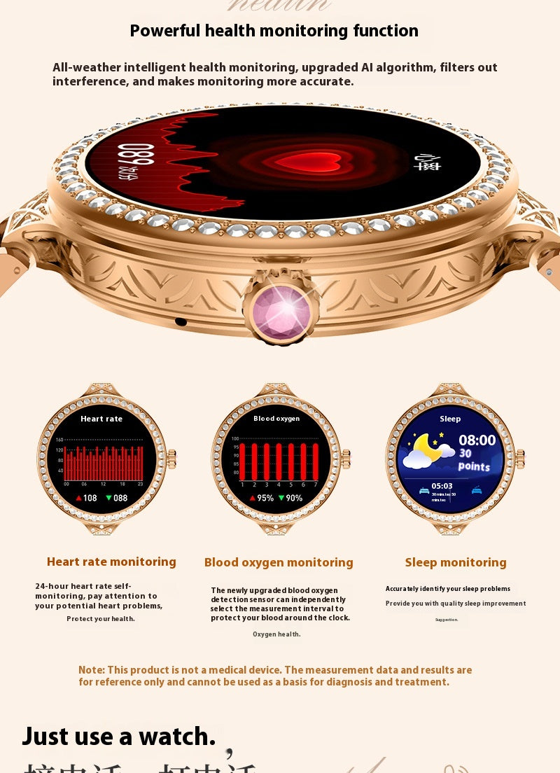 Smartwatch HW16 MINI für Damen – Bild 15 | LuxeStyle