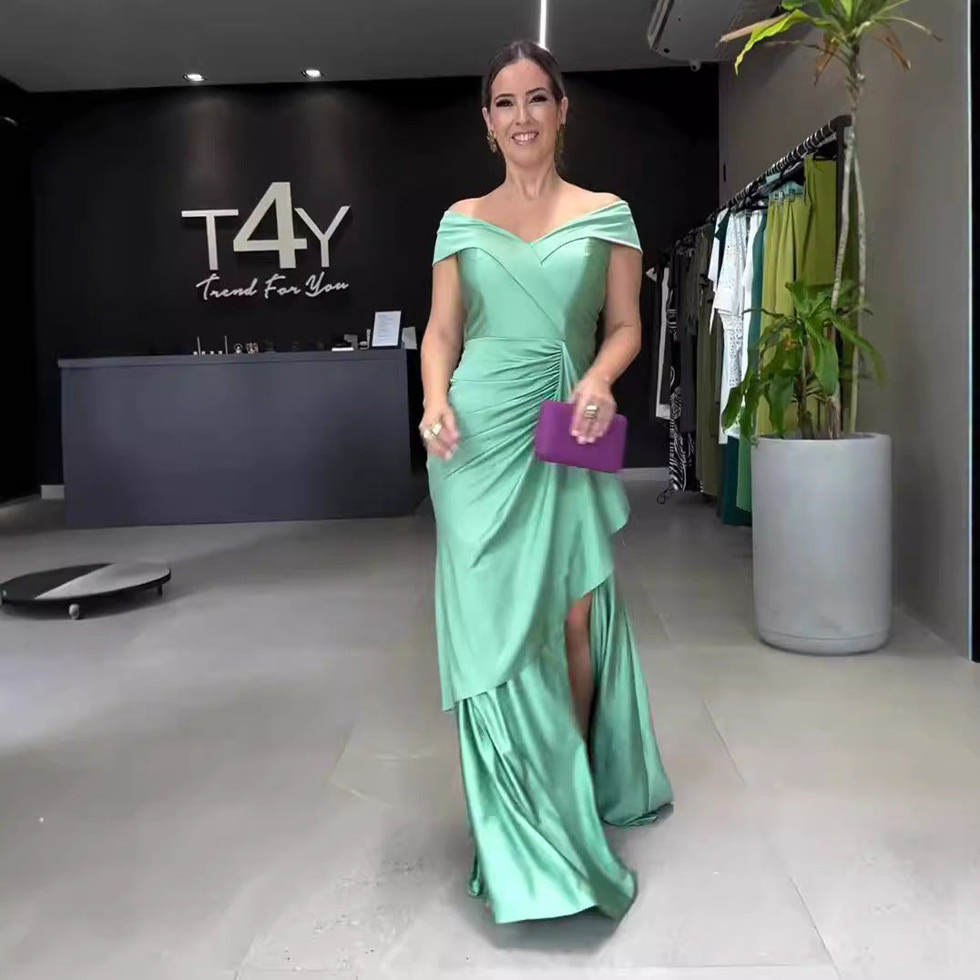 Neckholder Maxi-Kleid mit Rückenausschnitt – Bild 1 | LuxeStyle