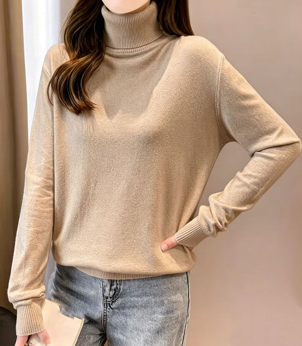 Damen Rollkragenpullover – Eleganter Strick