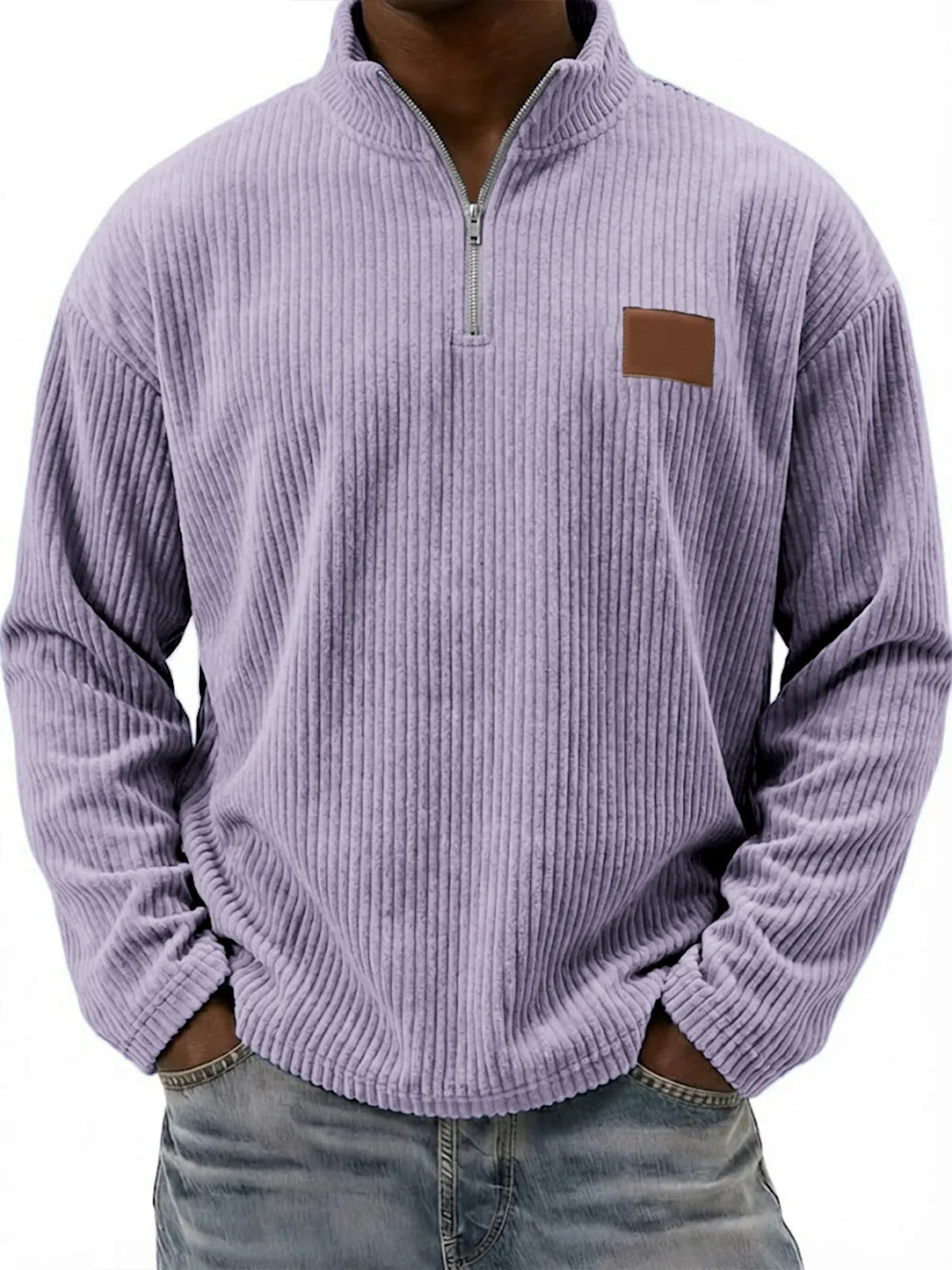 Retro-Cordonpullover mit Stehkragen – Bild 13 | LuxeStyle