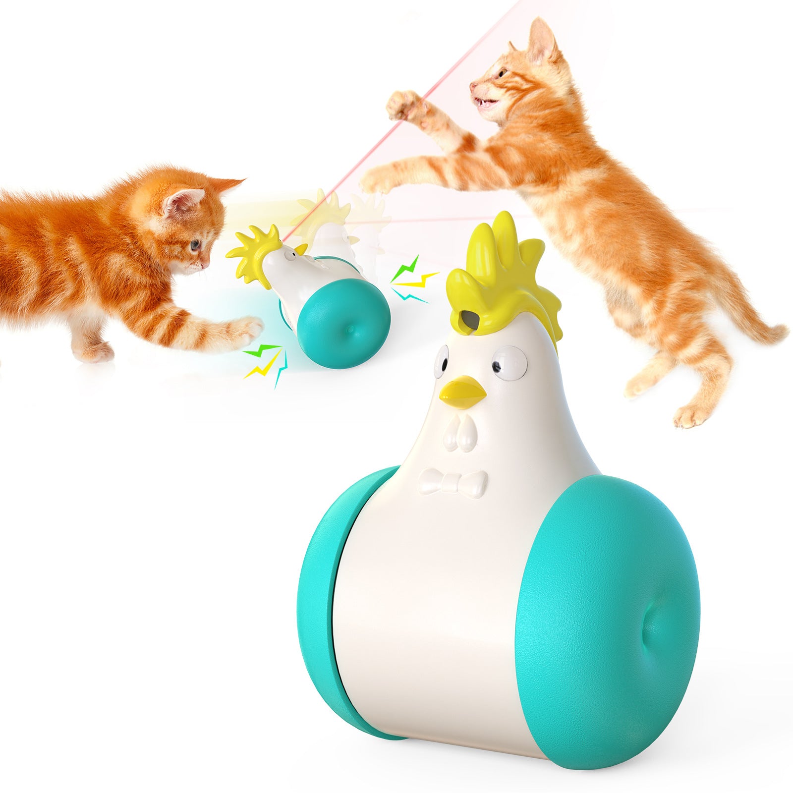 Laser-Tumbler Katzenspielzeug mit Sound