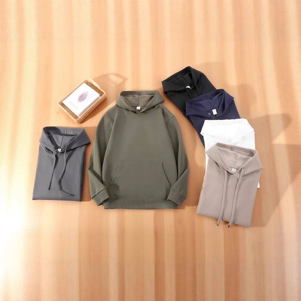 Unifarbiger Herren-Base-Layer-Pullover