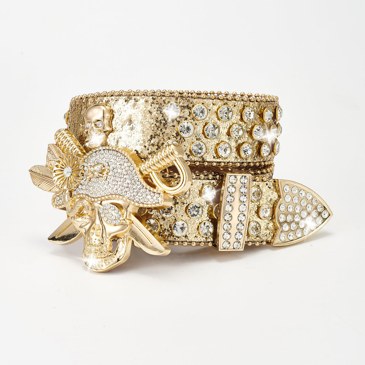 Gürtel mit Strass und Dornschliesse – Bild 3 | LuxeStyle