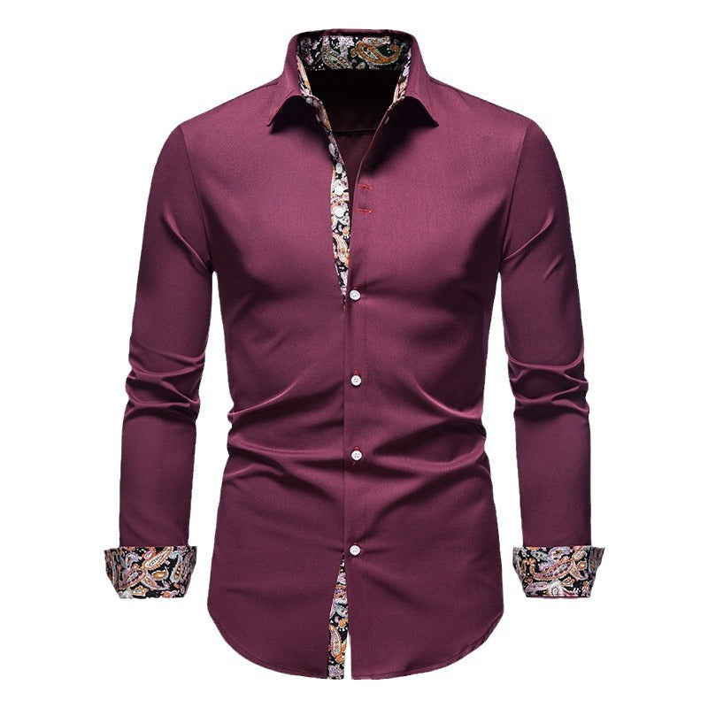 Herren Langarmhemd mit Revers, schmal geschnitten – Bild 9 | LuxeStyle