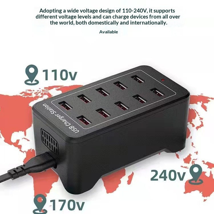 50W Multi-Port Ladegerät mit Lüfter