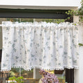 Vorhang mit Quasten und Blumenmuster | LuxeStyle