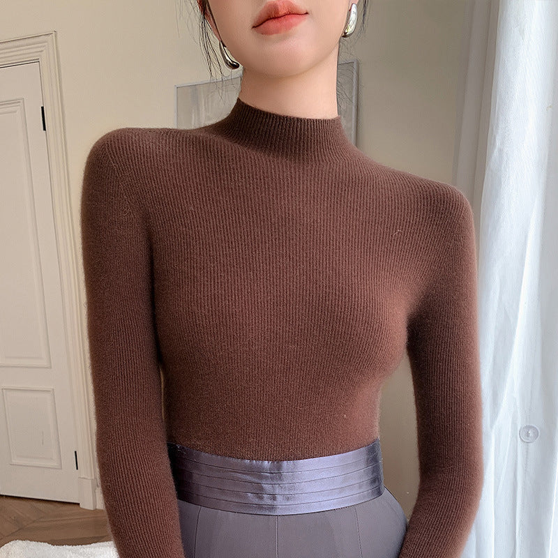 Eleganter Rollkragenpullover aus Wolle