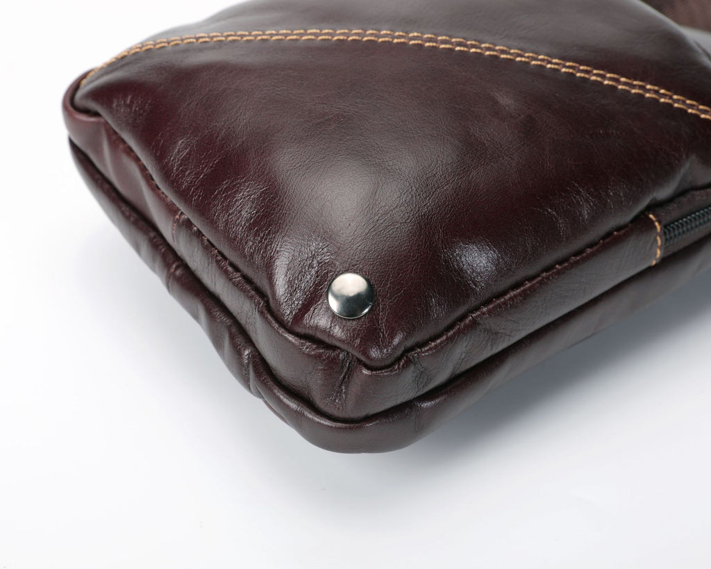 Rindsleder-Crossbody Umhängetasche – Bild 3 | LuxeStyle