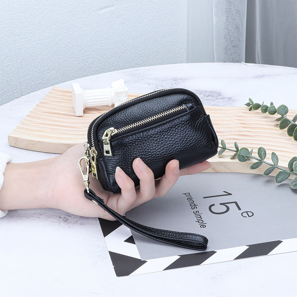 Mini-Portemonnaie aus Vollnarbenleder – Bild 11 | LuxeStyle