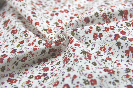 Blumiger Baumwollstoff mit Pigmentdruck | LuxeStyle