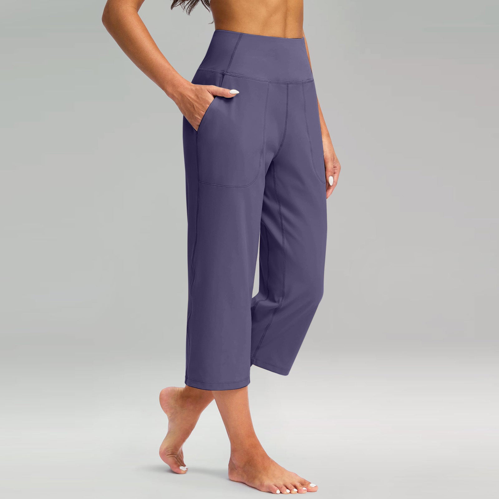 High-Waist Athletic Wide-Leg Hose