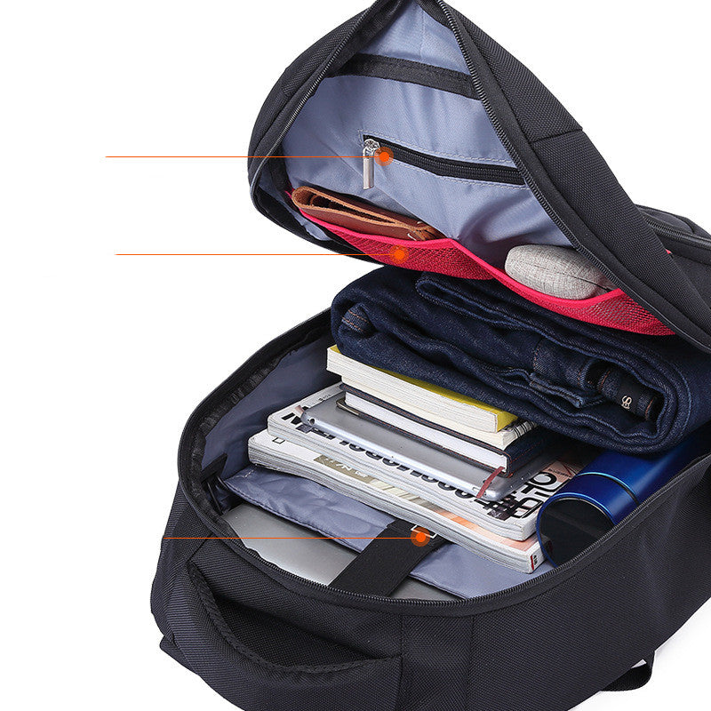 Oxford Stoff Rucksack mit Diebstahlschutz – Bild 6 | LuxeStyle