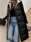 Schwarzes Hooded Vest für Damen – Bild 7 | LuxeStyle