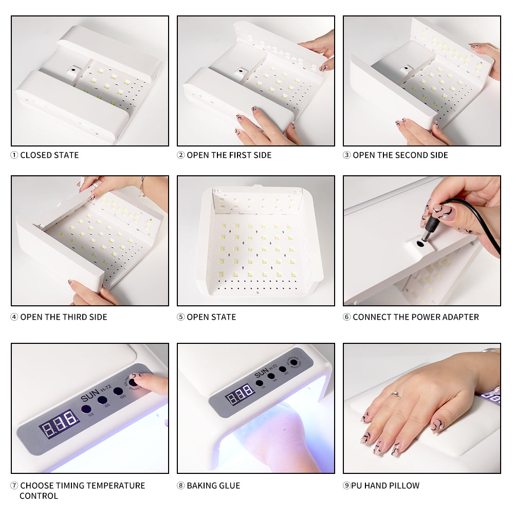UV/LED Nagellampe mit Armauflage
