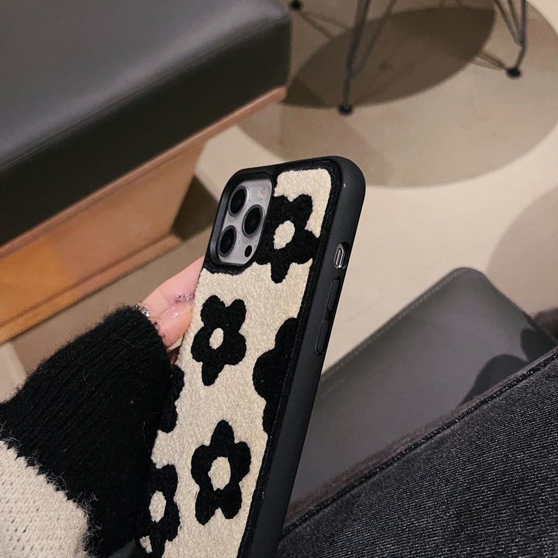 Plüschblumen Handyhülle für iPhone