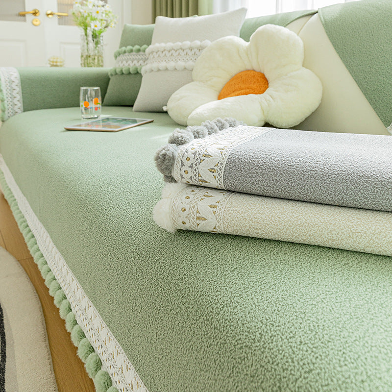 Chenille Sofa-Kissenbezug für alle Jahreszeiten – Bild 2 | LuxeStyle