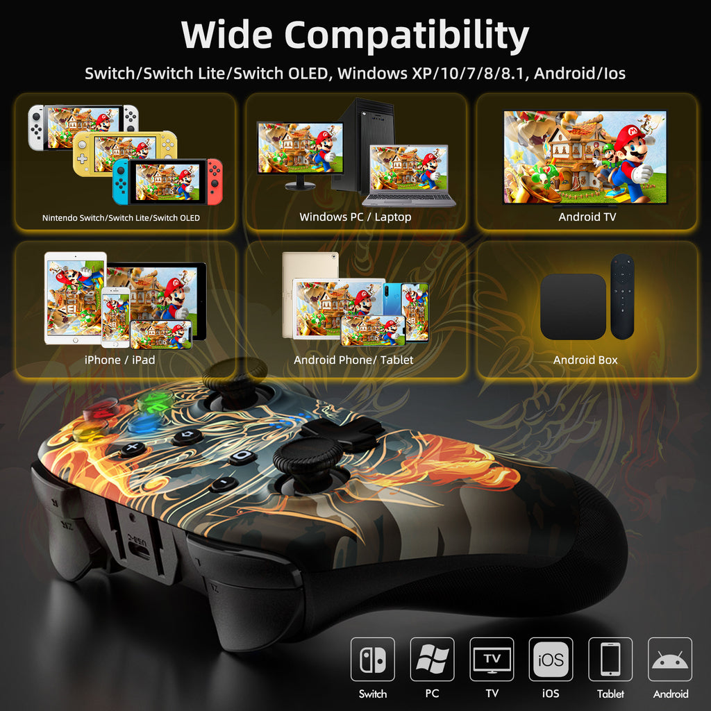Kabelloser Gaming-Controller mit Bluetooth