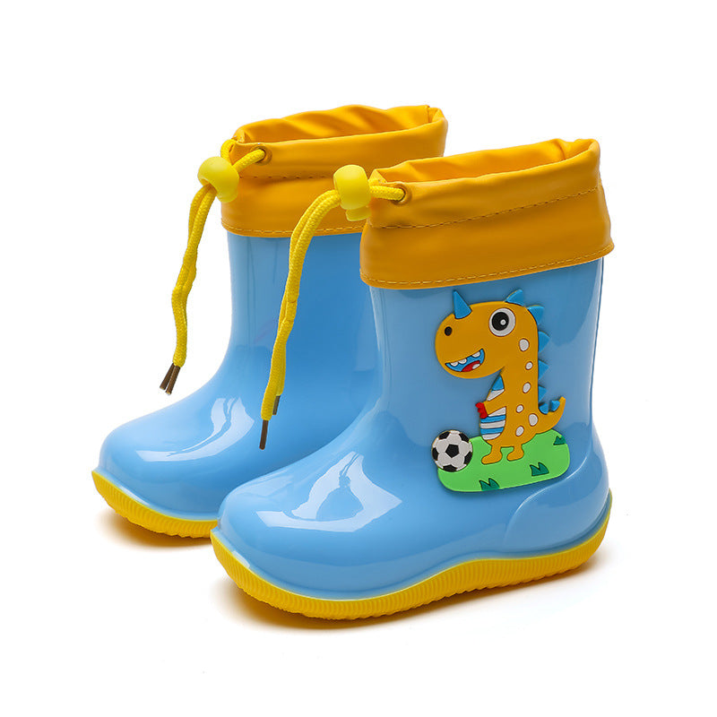 Wasserdichte Kinder-Regenstiefel mit Cartoon-Dino – Bild 8 | LuxeStyle