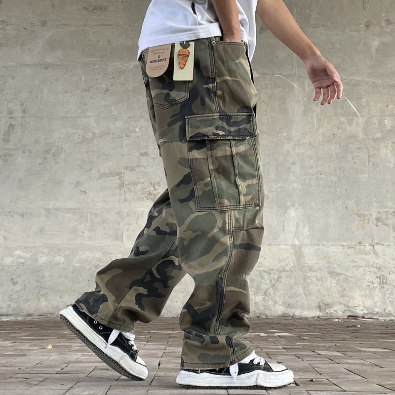 Retro Camouflage Arbeitshose Herren