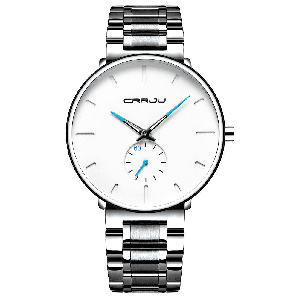 Wasserdichte Herrenuhr mit Stahlband, dünn – Bild 5 | LuxeStyle