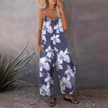 Damen Jumpsuit mit weitem Bein und Print