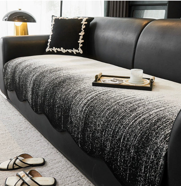 Sofa-Sitzkissenbezug aus Chenille – Ansicht 4