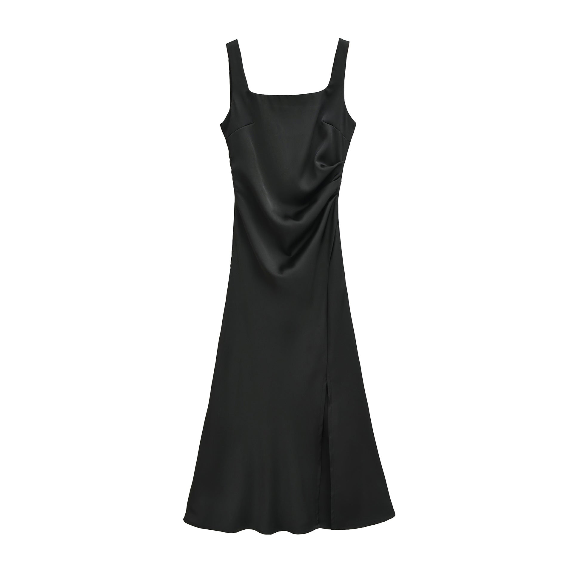 Elegantes Satin-Trägerkleid