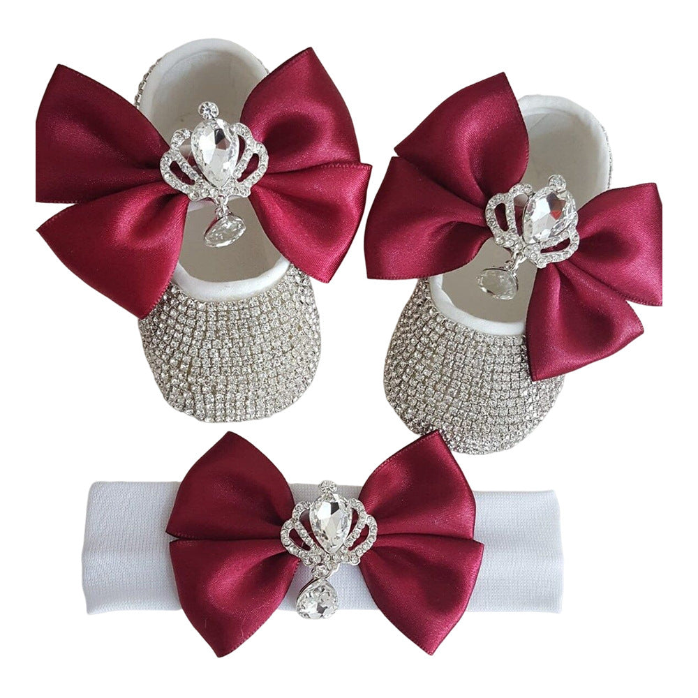 Babyschuhe mit weicher Sohle & Haube als Fotoprops