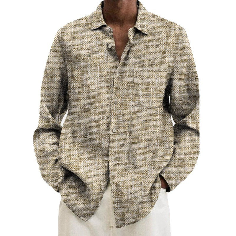 Herren Langarmshirt mit mehrfarbigem Muster – Bild 5 | LuxeStyle