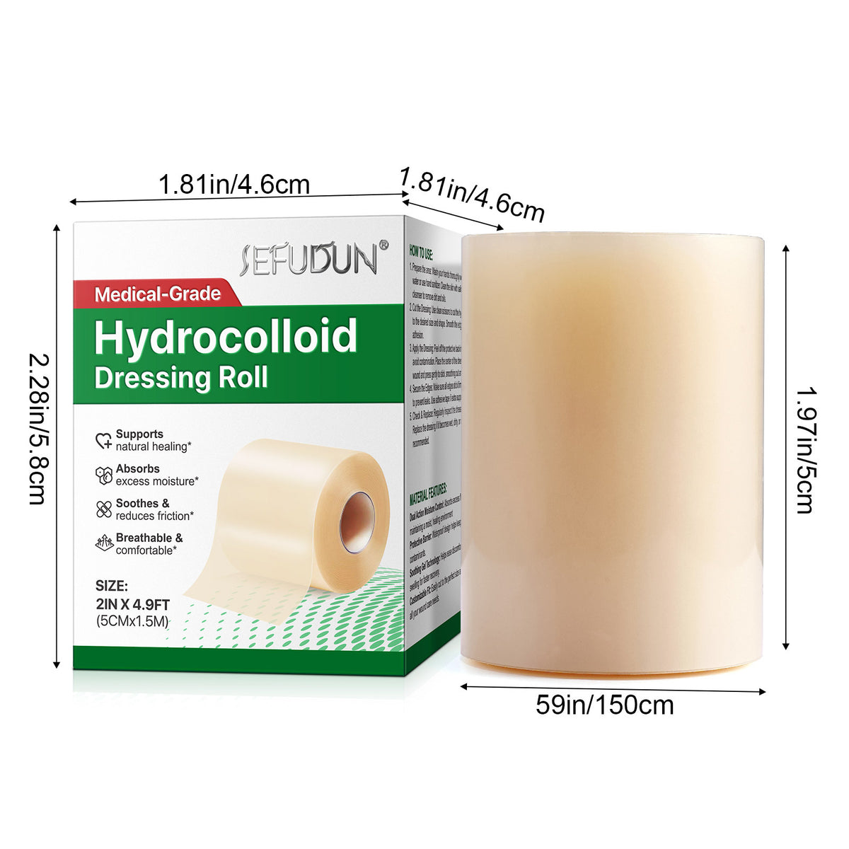 Hydrokolloid-Verband, zwei Grössen – Bild 2 | LuxeStyle