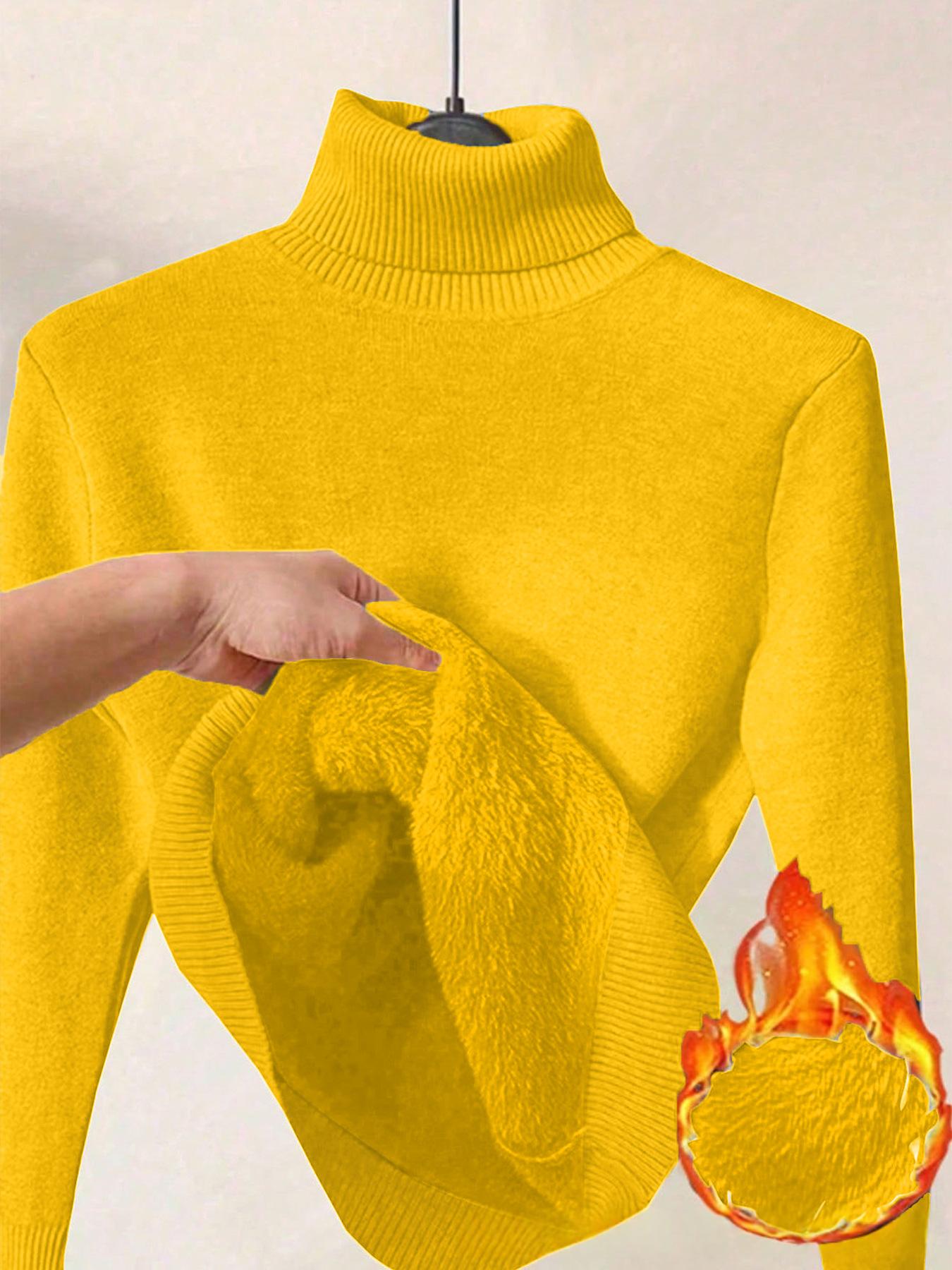 Damen Fleece Rollkragenpullover