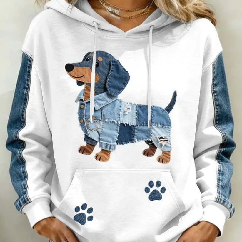 Hoodie mit 3D-Tierprint
