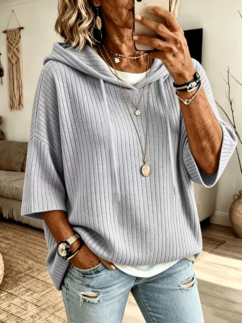 Kapuzen-Sweatshirt aus Fleece mit Kordelzug