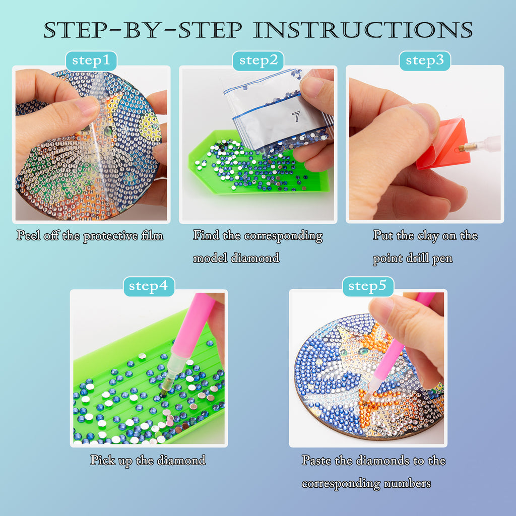 DIY Mandala Diamantkunst Becherkäfer-Set