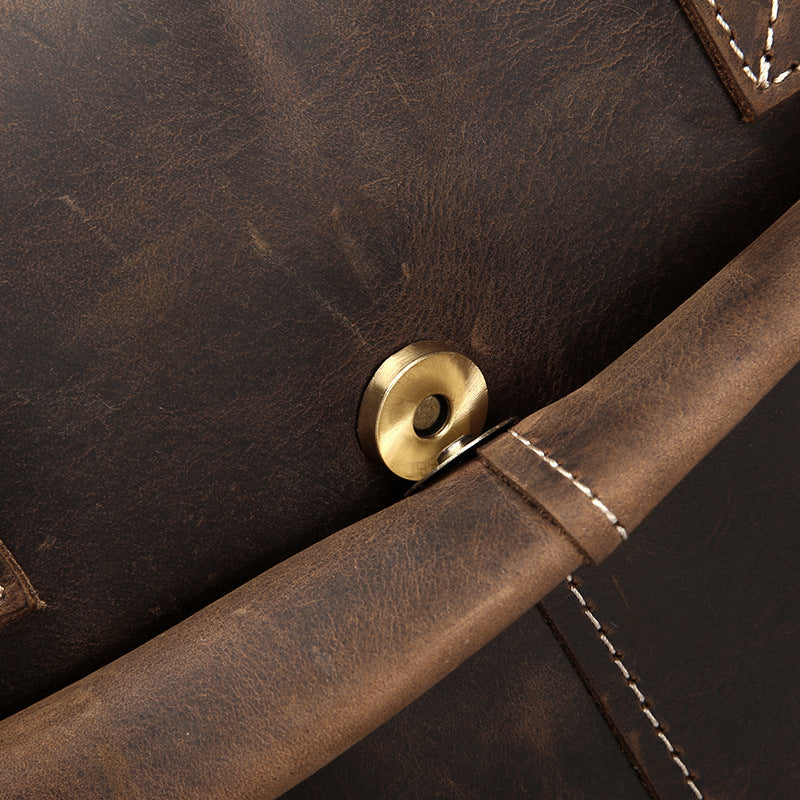 Crazy Horse Leder Schultertasche Vintage – Bild 5 | LuxeStyle