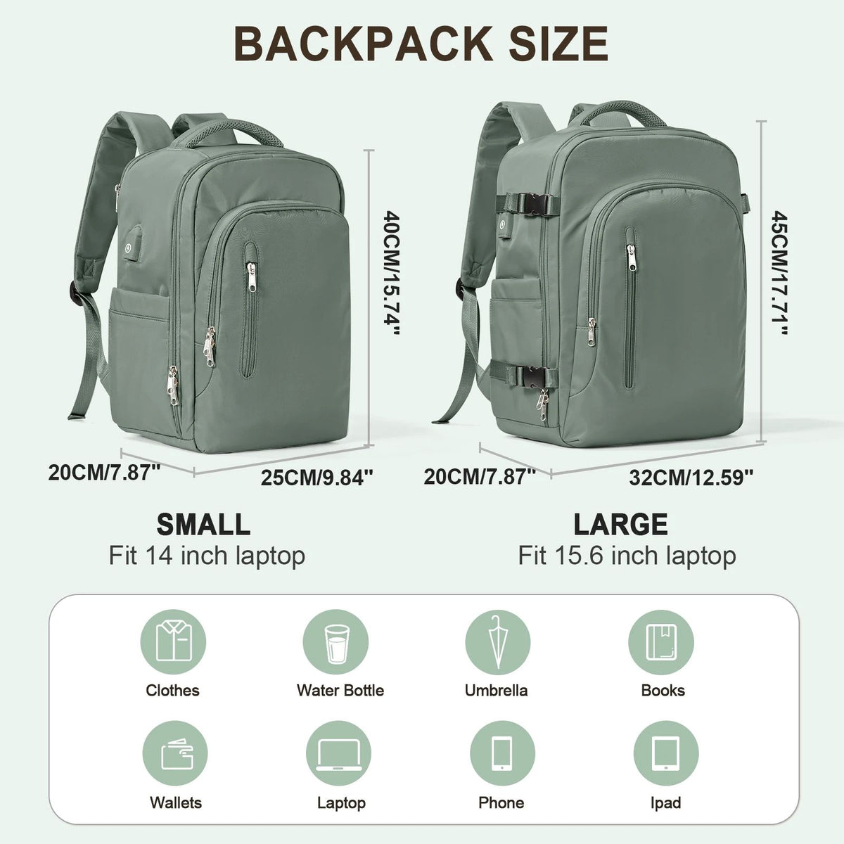 Laptop Rucksack für Damen – Grosses Volumen – Bild 5 | LuxeStyle
