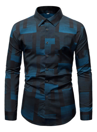 Herren Langarmshirt Atmungsaktiv im Color-Block – Bild 10 | LuxeStyle