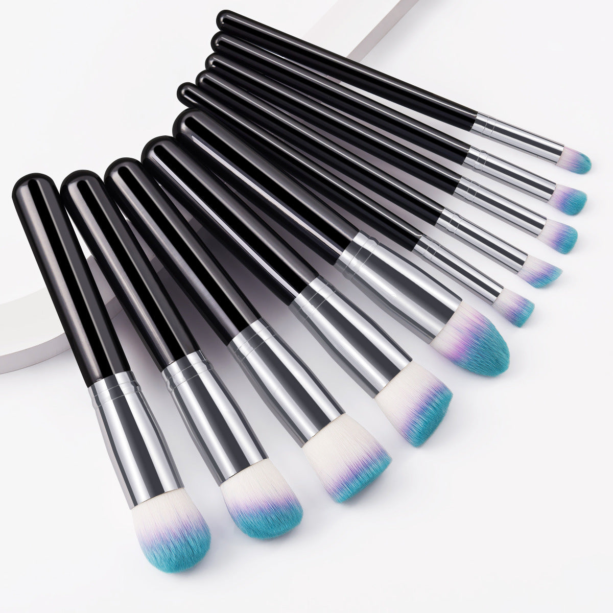 Makeup-Pinsel-Set 10 Stück mit Holzgriff – Bild 3 | LuxeStyle