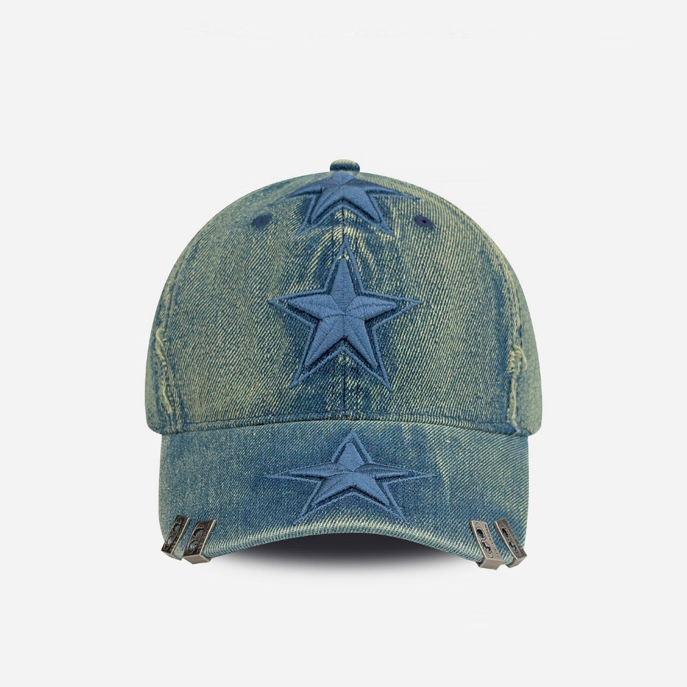 Baseball Cap mit Stern-Stickerei