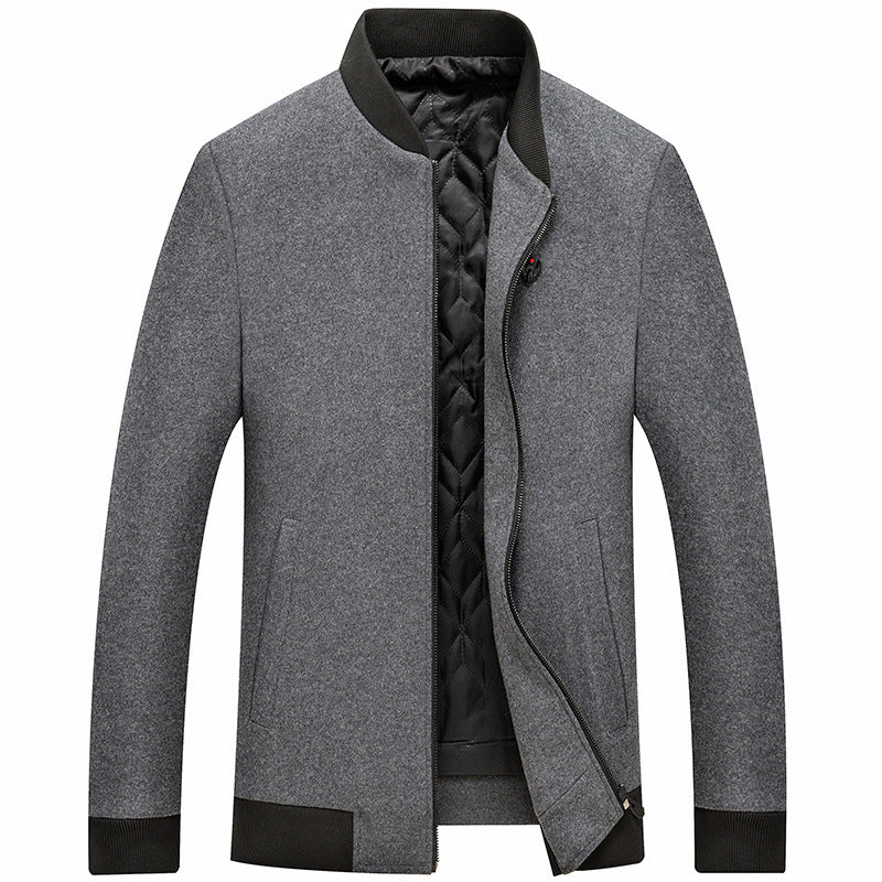 Woll-Baseballjacke | LuxeStyle