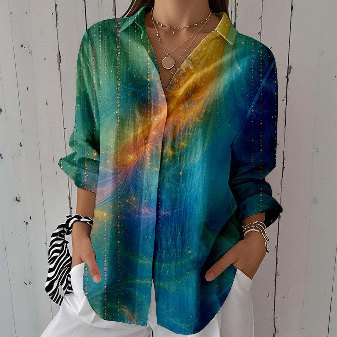 Polyester-Bluse mit Kragen – Bild 10 | LuxeStyle