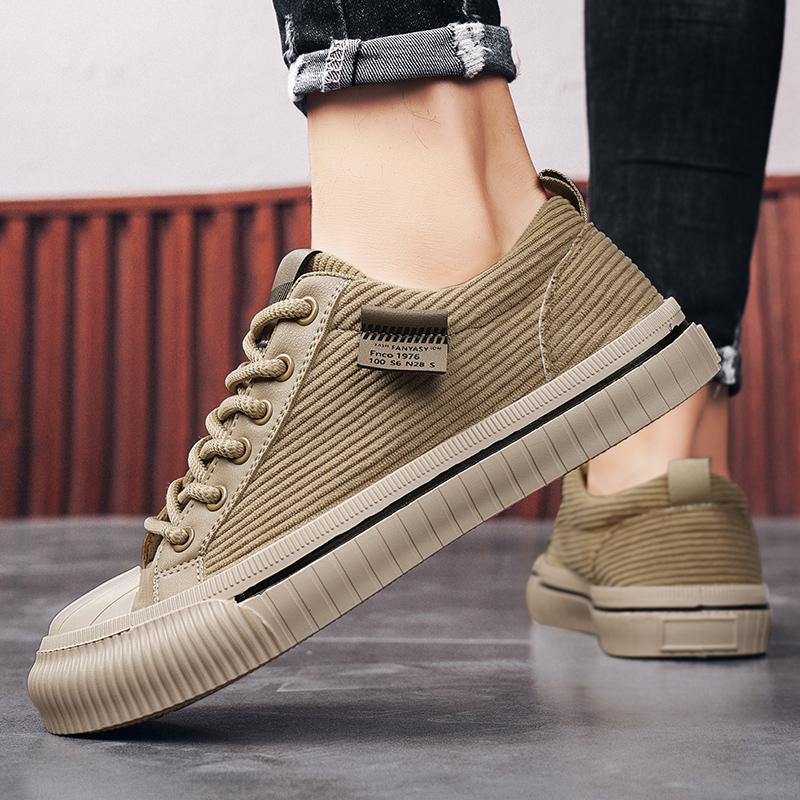 Bequeme Low-Top Cord Freizeitschuhe – Bild 3 | LuxeStyle