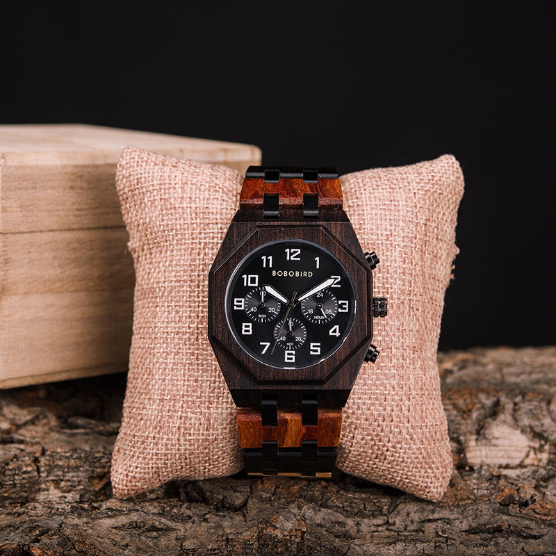 Holz-Armbanduhr
