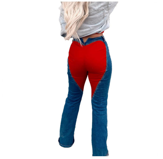 Farb-Block Jeans