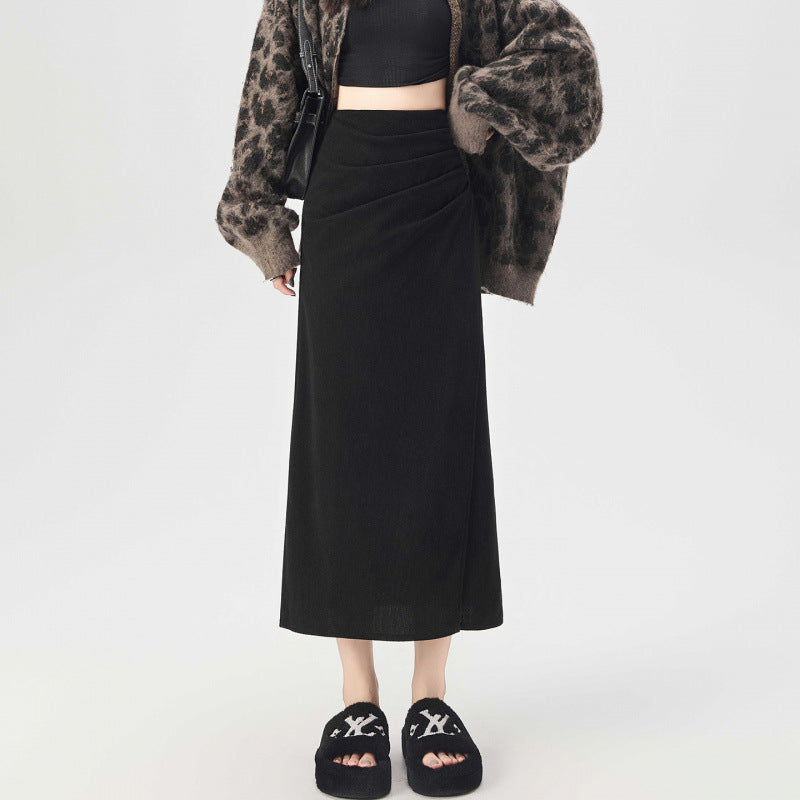 High-Waist Cordrock aus Feincord