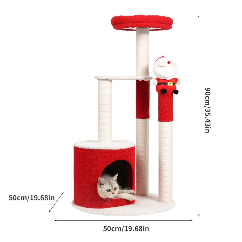Weihnachtsbaum Katzen-Kratzbaum mit Sisal