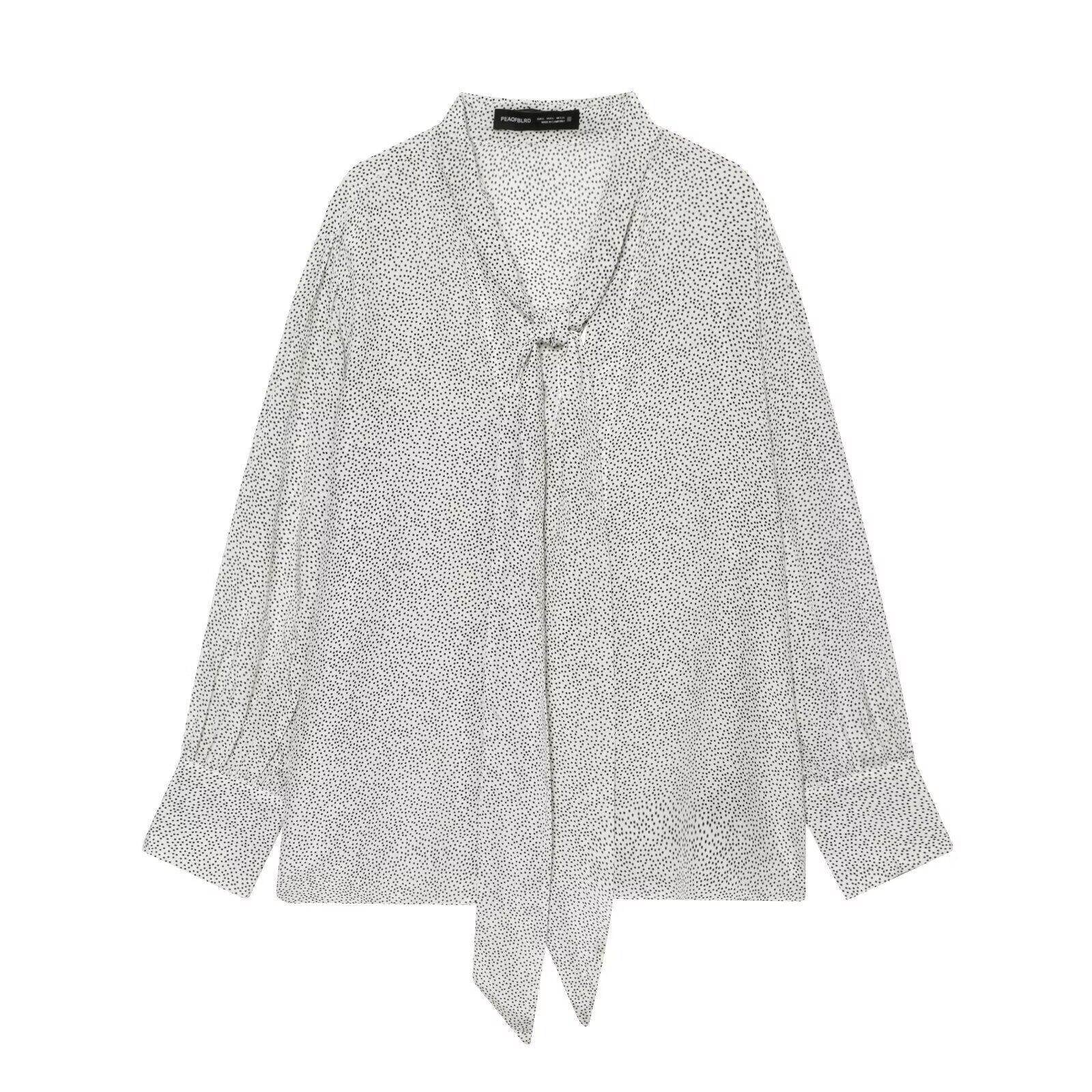 Seiden-Hemd mit Schleife