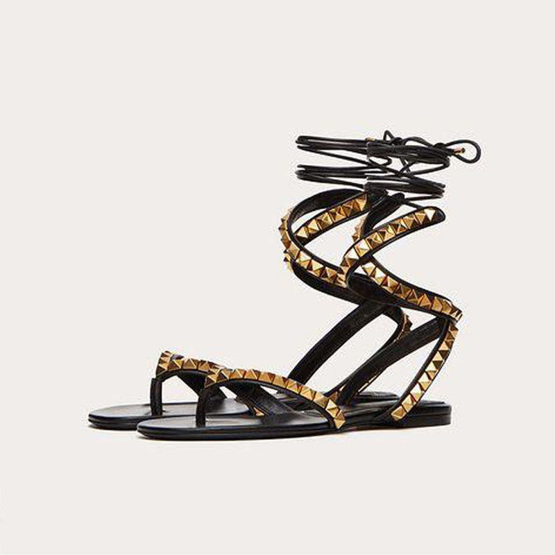 Römer Sandalen mit Nieten und Kreuzriemen – Bild 6 | LuxeStyle