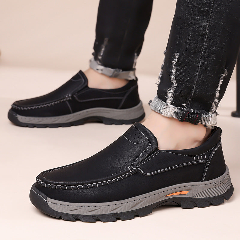 Herren Leder-Slipper